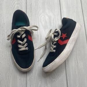 Converse Black & Red One Star Low-Top Sneakers Youth Size 1.5 Y